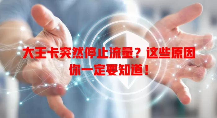大王卡突然停止流量？这些原因你一定要知道！