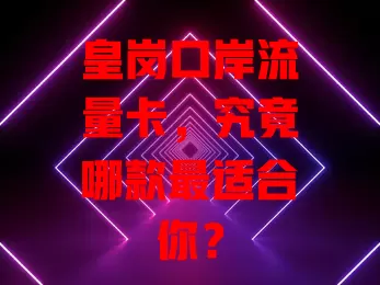 皇岗口岸流量卡，究竟哪款最适合你？