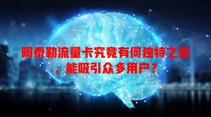 阿泰勒流量卡究竟有何独特之处，能吸引众多用户？