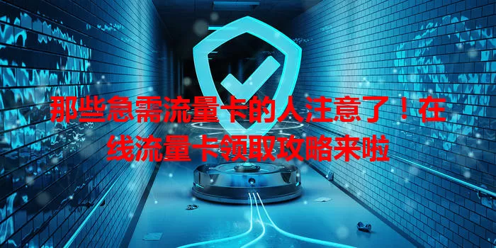 那些急需流量卡的人注意了！在线流量卡领取攻略来啦