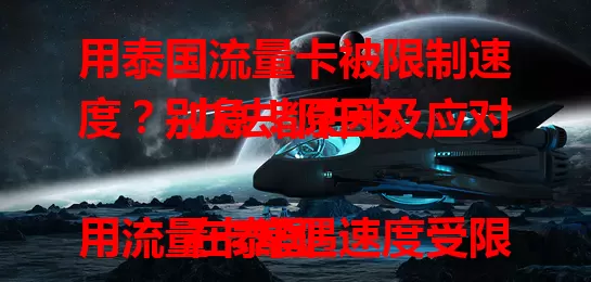 用泰国流量卡被限制速度？别急！原因及应对办法都在这

在泰国用流量卡常遇速度受限问题，这会严重影响网络体验，如浏览网页、线上办公、视频通话等。流量卡速度受限原因多样，购买前了解套餐详情，留意信号，速度异常时重启，提前准备就能畅享网络。