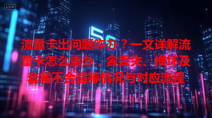 流量卡出问题咋办？一文详解流量卡怎么重办，含丢失、损坏及套餐不合适等情况与对应流程