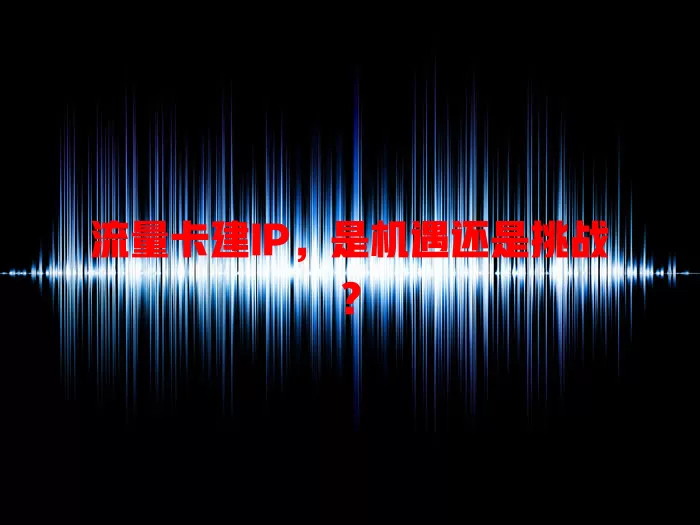 流量卡建IP，是机遇还是挑战？