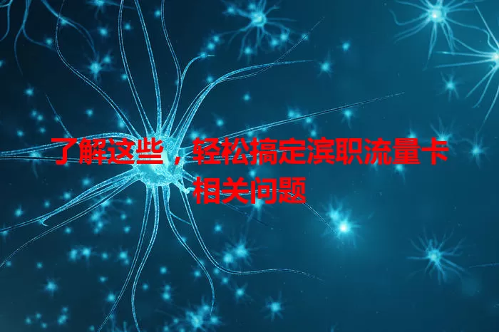 了解这些，轻松搞定滨职流量卡相关问题