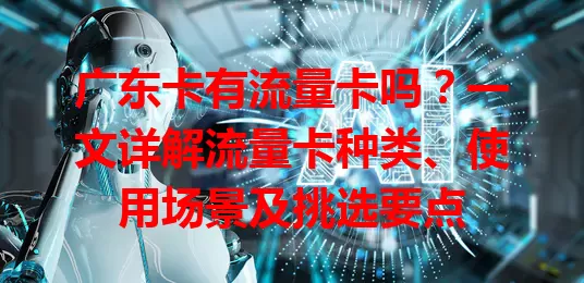 广东卡有流量卡吗？一文详解流量卡种类、使用场景及挑选要点