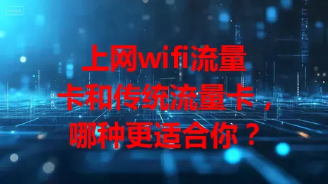 上网wifi流量卡和传统流量卡，哪种更适合你？