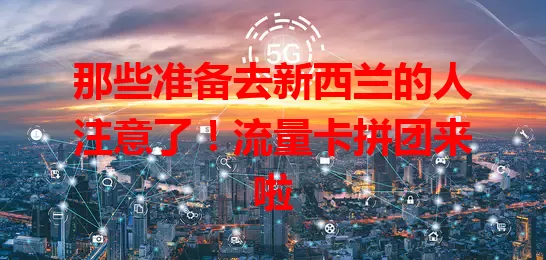 那些准备去新西兰的人注意了！流量卡拼团来啦