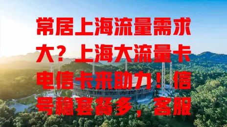 常居上海流量需求大？上海大流量卡电信卡来助力！信号稳套餐多，客服贴心，畅享便捷无流量忧！