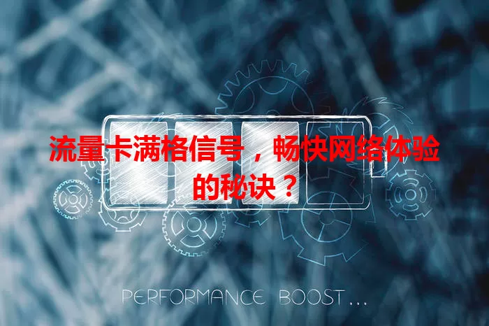 流量卡满格信号，畅快网络体验的秘诀？