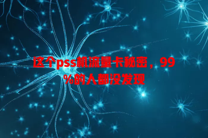 这个pss机流量卡秘密，99%的人都没发现