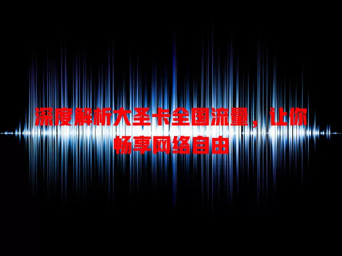 深度解析大圣卡全国流量，让你畅享网络自由