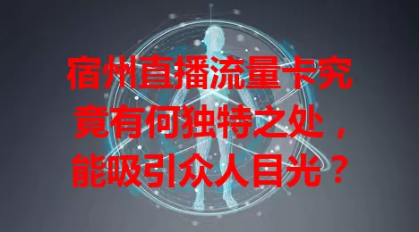 宿州直播流量卡究竟有何独特之处，能吸引众人目光？