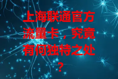 上海联通官方流量卡，究竟有何独特之处？