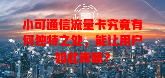 小可通信流量卡究竟有何独特之处，能让用户如此青睐？
