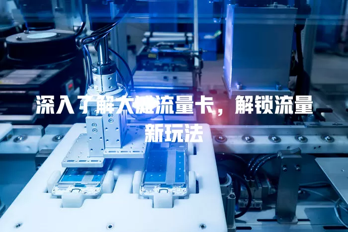 深入了解大滩流量卡，解锁流量新玩法