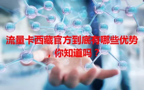 流量卡西藏官方到底有哪些优势，你知道吗？