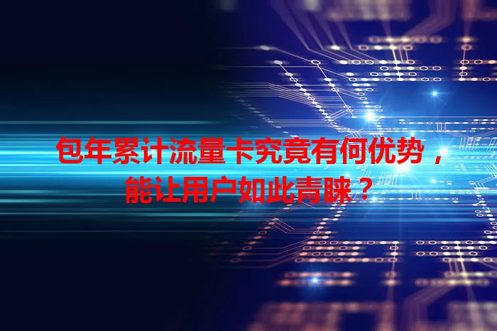 包年累计流量卡究竟有何优势，能让用户如此青睐？