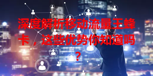 深度解析移动流量王蜂卡，这些优势你知道吗？