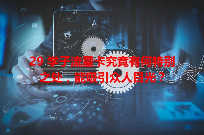 29 学子流量卡究竟有何特别之处，能吸引众人目光？