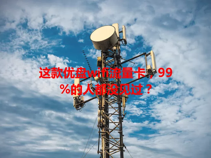 这款优盘wifi流量卡，99%的人都没见过？