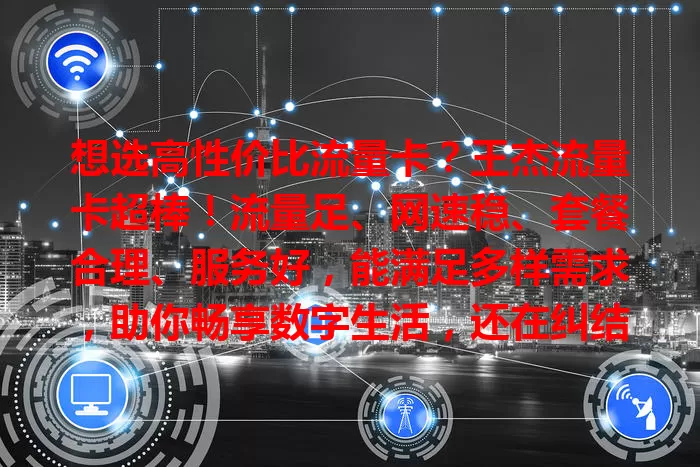 想选高性价比流量卡？王杰流量卡超棒！流量足、网速稳、套餐合理、服务好，能满足多样需求，助你畅享数字生活，还在纠结的快关注！