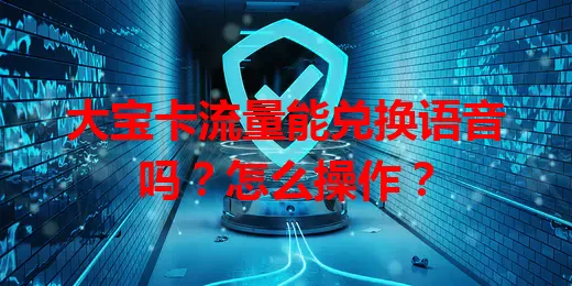 大宝卡流量能兑换语音吗？怎么操作？
