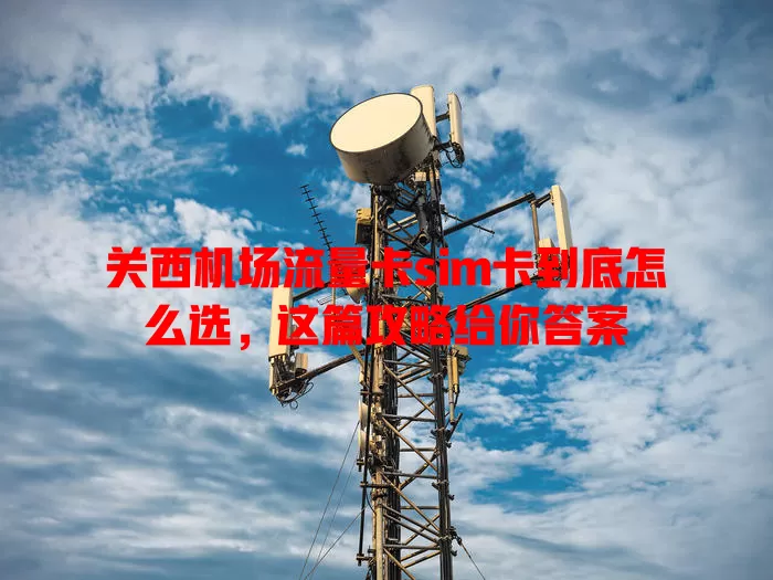 关西机场流量卡sim卡到底怎么选，这篇攻略给你答案