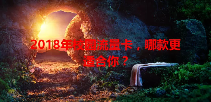 2018年校园流量卡，哪款更适合你？