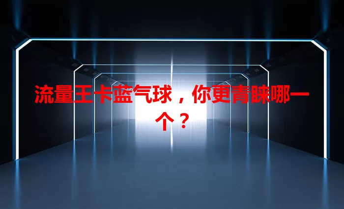 流量王卡蓝气球，你更青睐哪一个？
