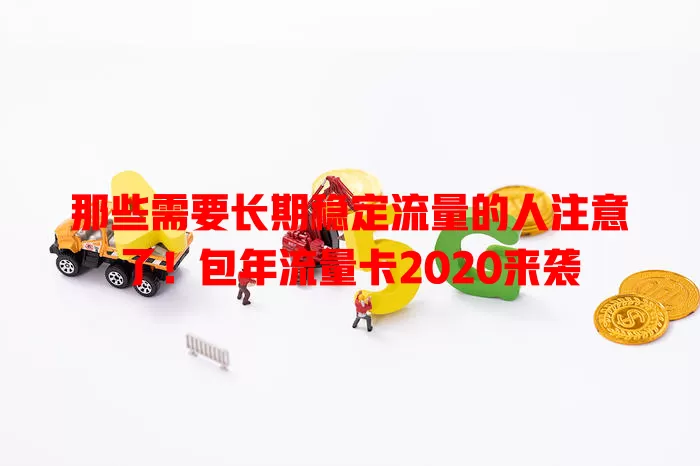 那些需要长期稳定流量的人注意了！包年流量卡2020来袭
