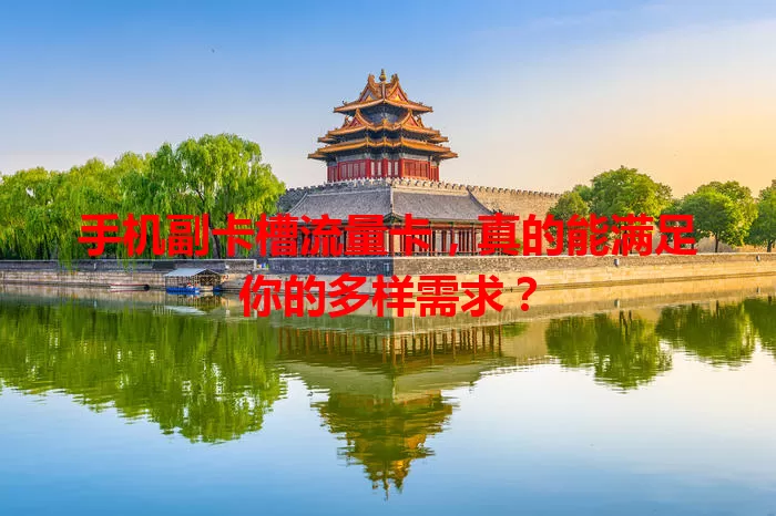 手机副卡槽流量卡，真的能满足你的多样需求？