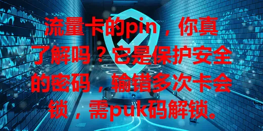 流量卡的pin，你真了解吗？它是保护安全的密码，输错多次卡会锁，需puk码解锁。使用时要保管好，忘了解可找回重置。重视并了解，才能更好用流量卡！