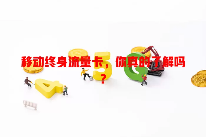 移动终身流量卡，你真的了解吗？
