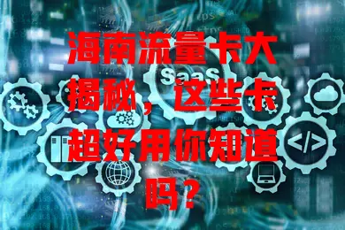 海南流量卡大揭秘，这些卡超好用你知道吗？