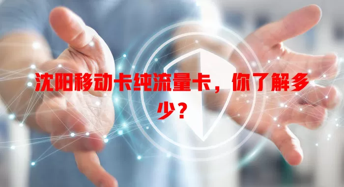 沈阳移动卡纯流量卡，你了解多少？