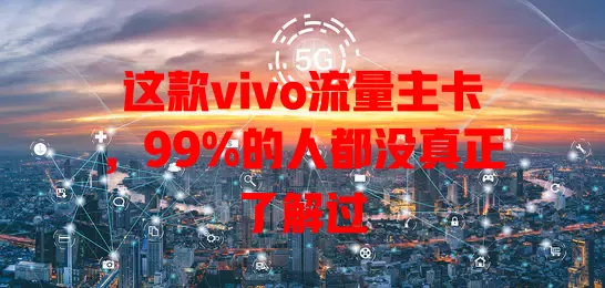 这款vivo流量主卡，99%的人都没真正了解过