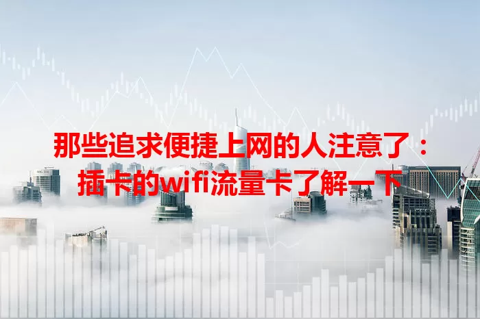 那些追求便捷上网的人注意了：插卡的wifi流量卡了解一下
