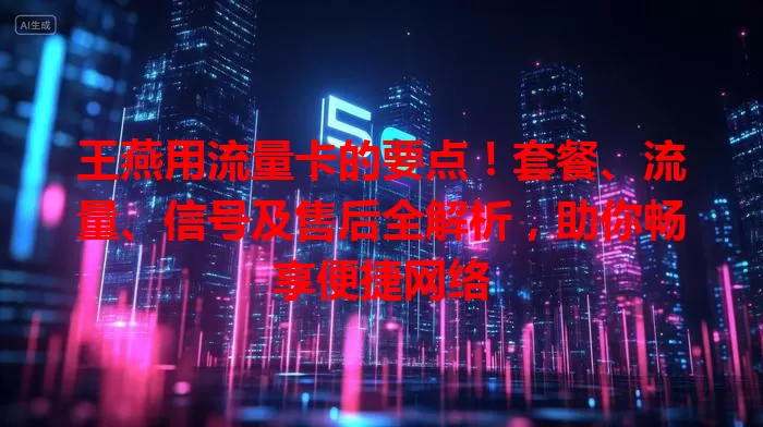 王燕用流量卡的要点！套餐、流量、信号及售后全解析，助你畅享便捷网络