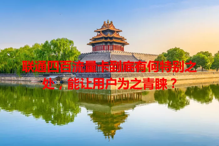 联通四百流量卡到底有何特别之处，能让用户为之青睐？