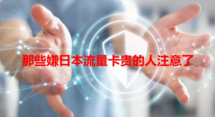 那些嫌日本流量卡贵的人注意了