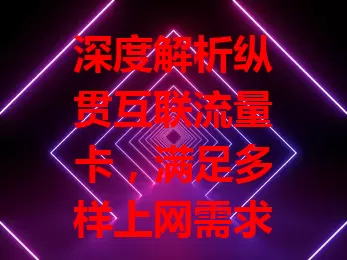 深度解析纵贯互联流量卡，满足多样上网需求