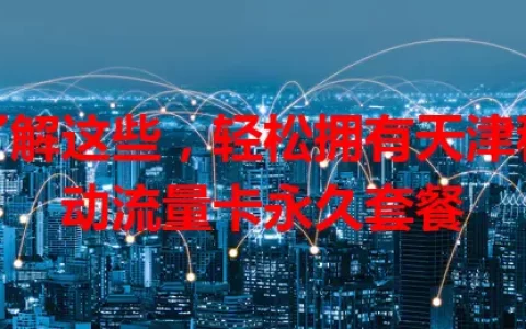 了解这些，轻松拥有天津移动流量卡永久套餐