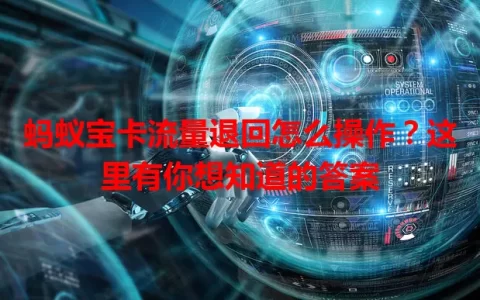 蚂蚁宝卡流量退回怎么操作？这里有你想知道的答案