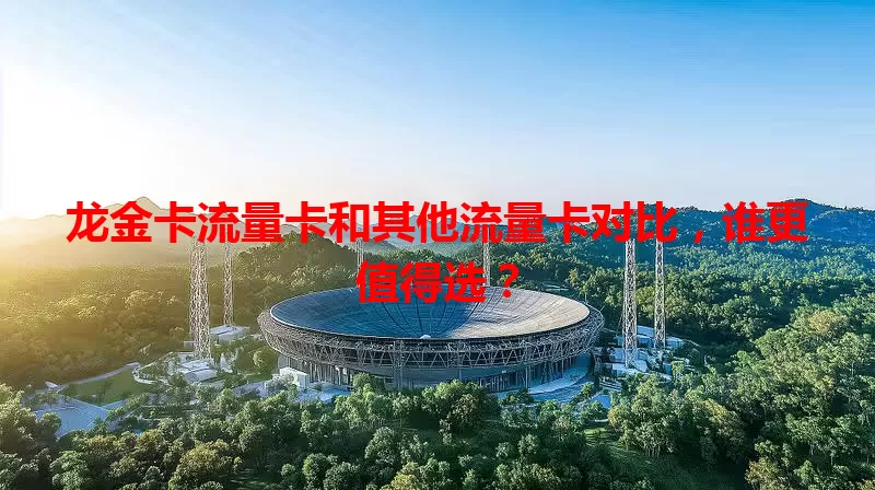 龙金卡流量卡和其他流量卡对比，谁更值得选？