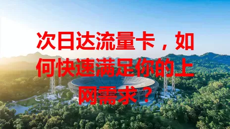 次日达流量卡，如何快速满足你的上网需求？