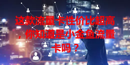 这款流量卡性价比超高，你知道是小金鱼流量卡吗？