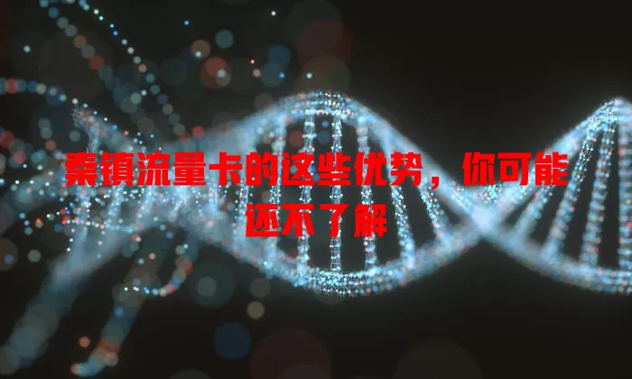 秦镇流量卡的这些优势，你可能还不了解