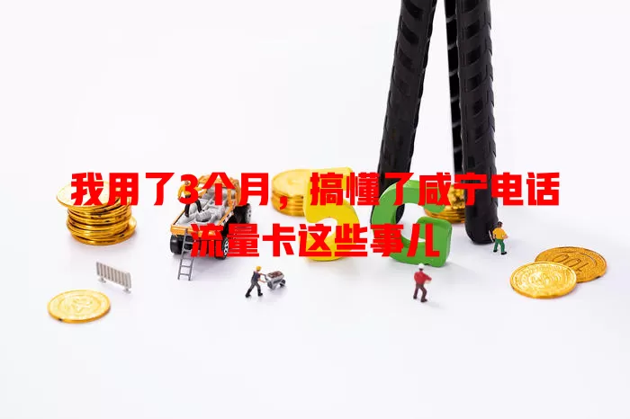 我用了3个月，搞懂了咸宁电话流量卡这些事儿
