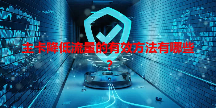 主卡降低流量的有效方法有哪些？