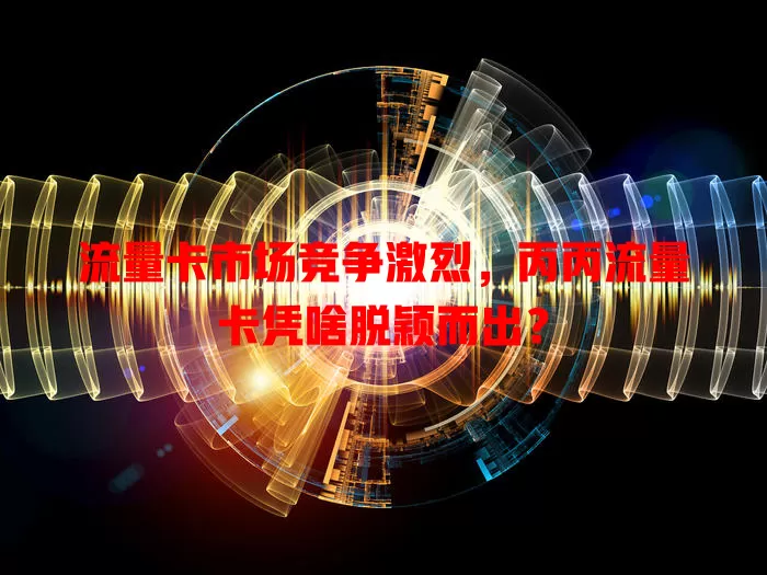 流量卡市场竞争激烈，丙丙流量卡凭啥脱颖而出？